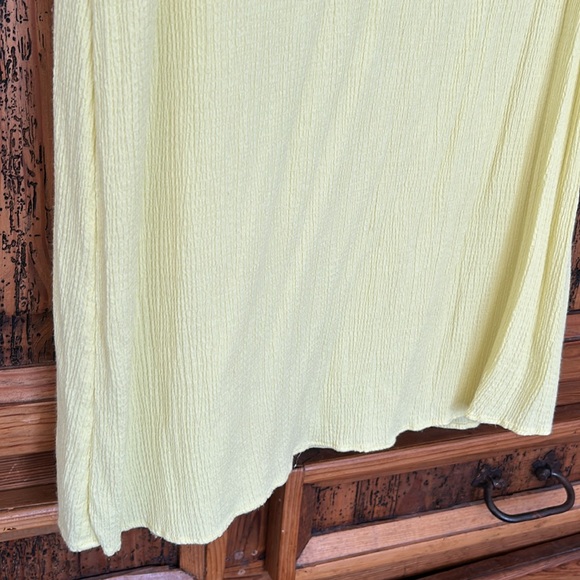 Free People Something Casual Mini Dress Yellow Beach Button Down Short Sleeve - Picture 6 of 10